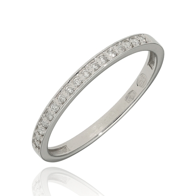 Fehér arany gyűrű 52-es méret (BC005-B-0,09-52)